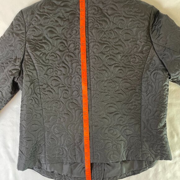 David Brooks Petite Black Cropped Quilted Puffer Jacket Lightweight Size 8P - Picture 9 of 15